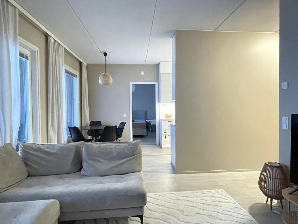 Séjour - Modern Apartment with Sauna in Oulu