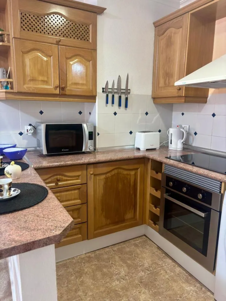 Kitchen - 2-Bedroom Apartment with Terrace in Cabo Roig