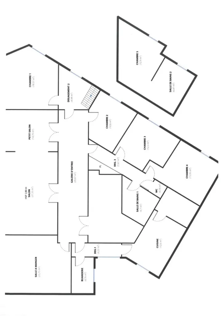 Plaan - Duplex with East/West Views in Paris 17ème
