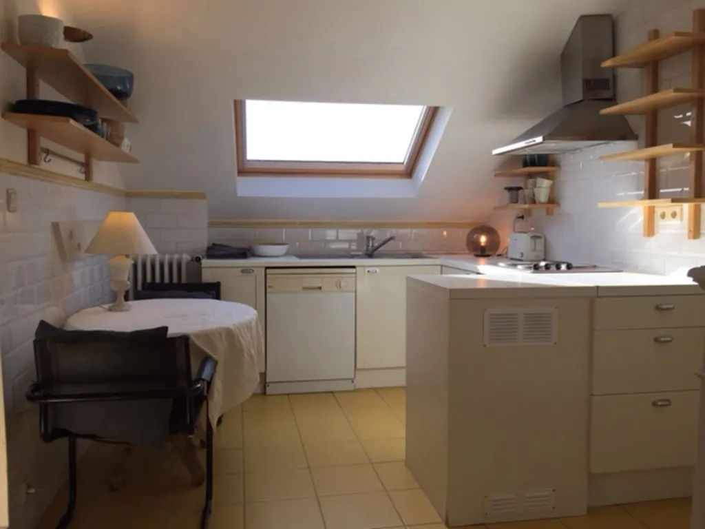 Köök - Classy 1-Bed Apartment in Montgomery