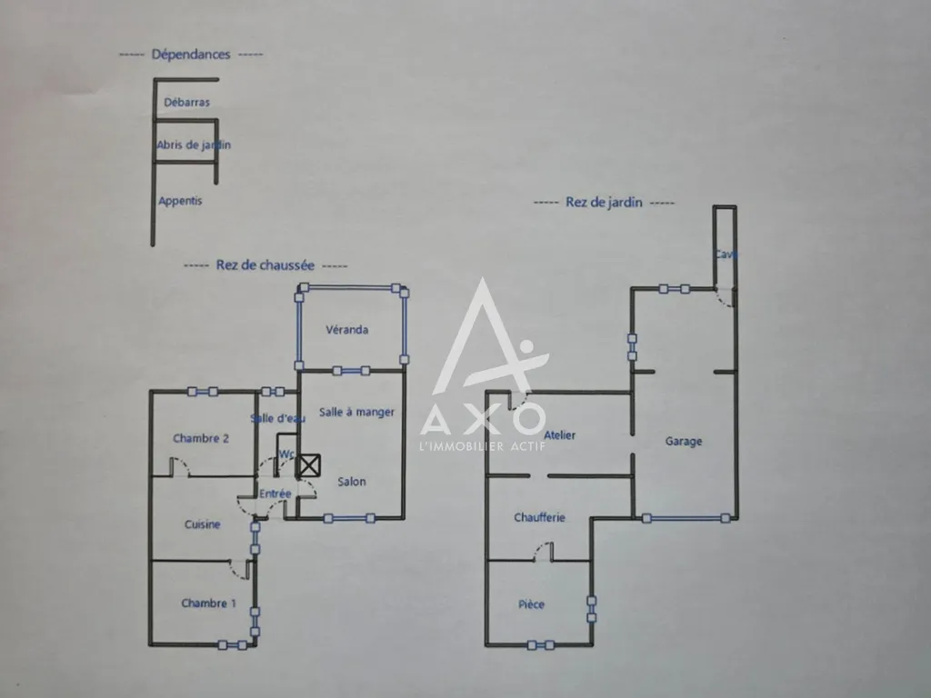 Floor Plan - House with Garden and Balcony in Châlette-sur-Loing