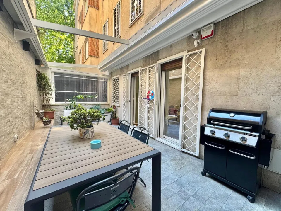 Terrasse - Rustic-Style Apartment with Terraces in Parioli, Rome