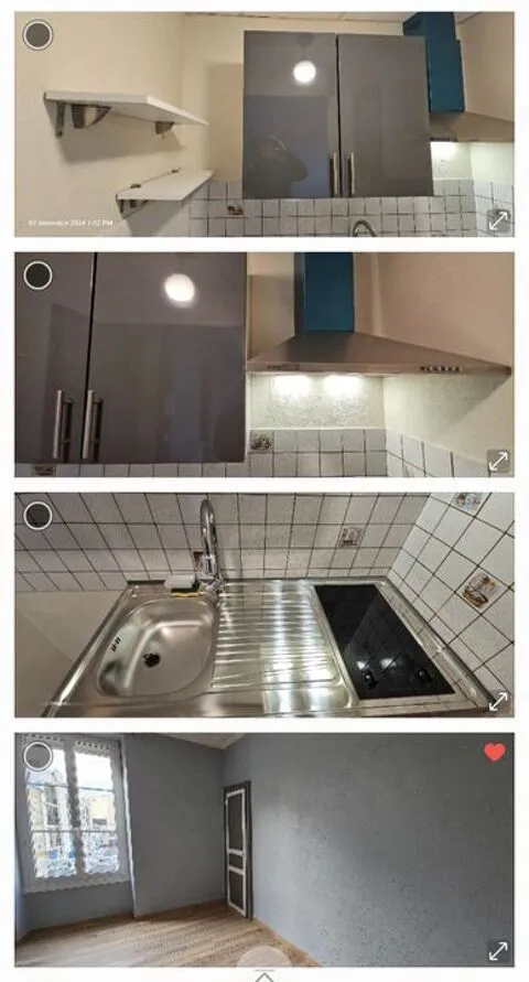 Cuisine - Appartement 2 Pièces sans Vis-à-Vis au Mans