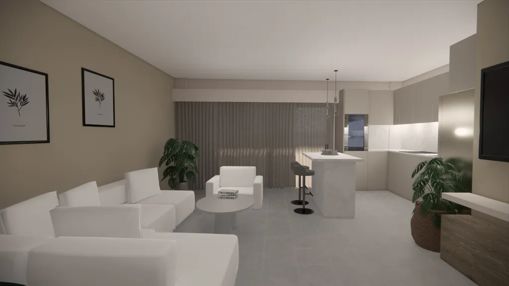 Under Construction Flat with Fireplace in Piraeus