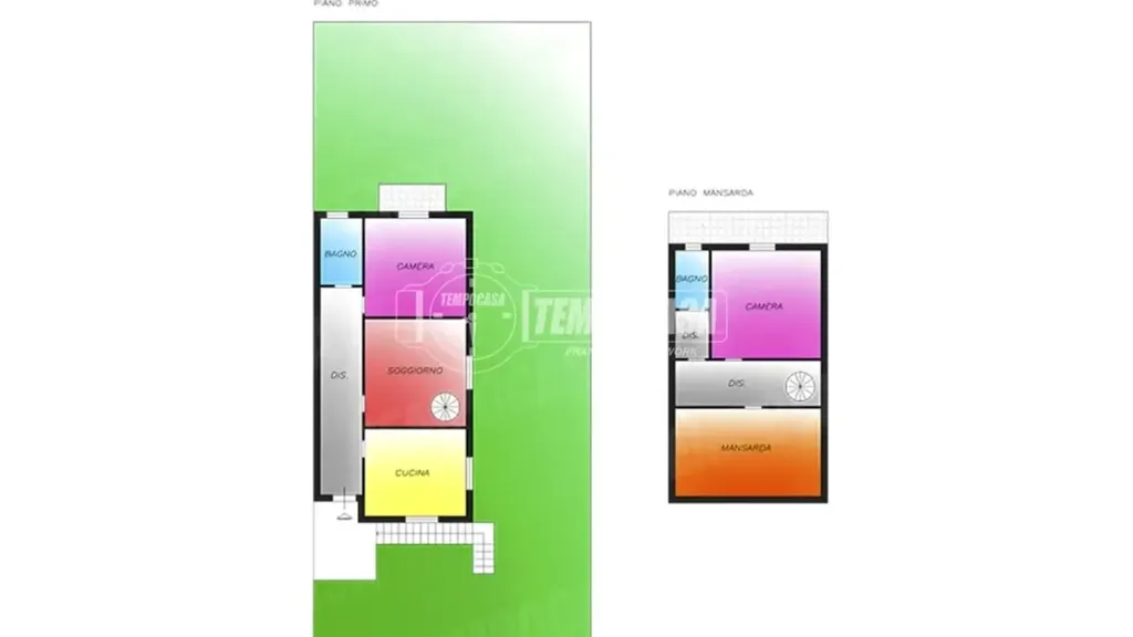 Plan - Duplex Apartment with Terrace in Pavia