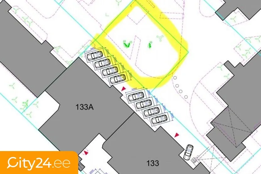 Plaan - 1-Bedroom Flat with Green Courtyard in Grīziņkalns