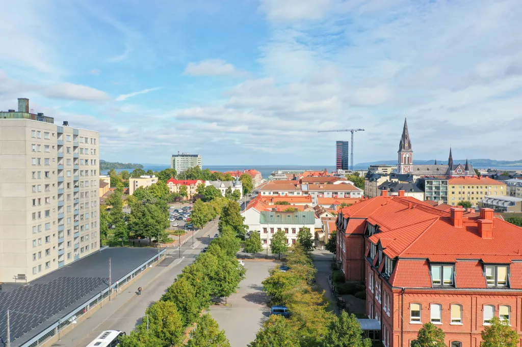 Vista aerea - Renovated Flat with Balcony in Söder, Jönköping