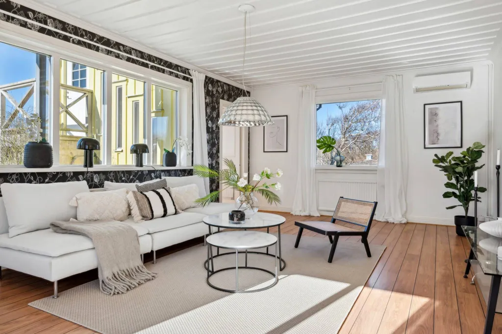 Séjour - Seafront Villa with Guesthouse in Ängelholm