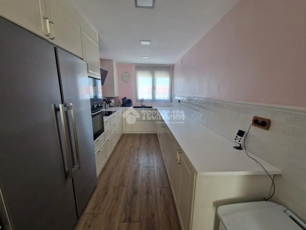 Köök - Apartment with Terrace in Palencia