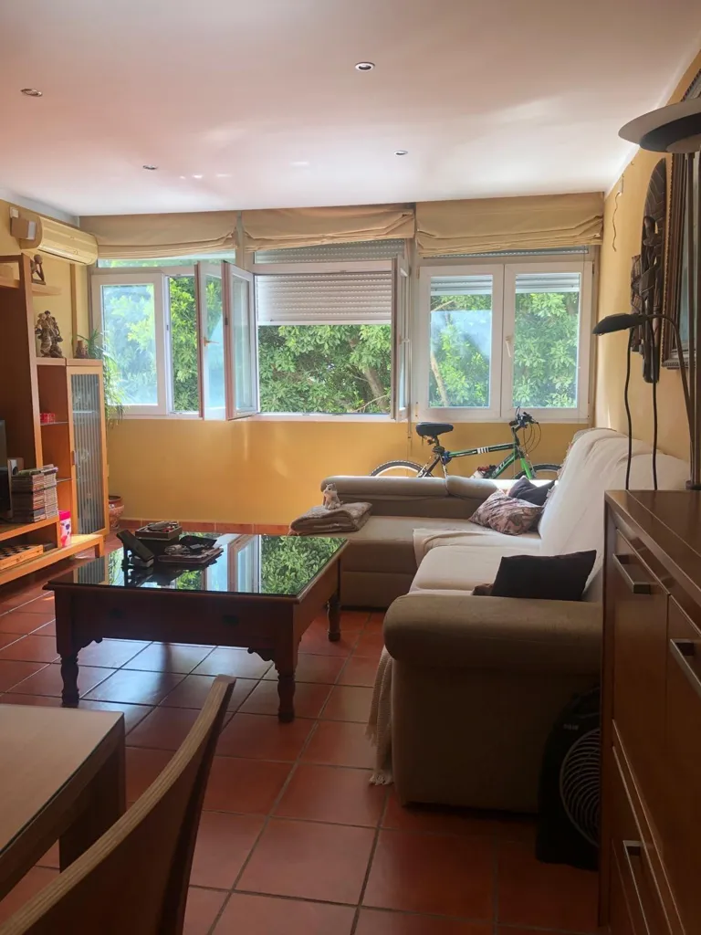 Living Room - Spacious Corner Flat with Terrace in Huelin