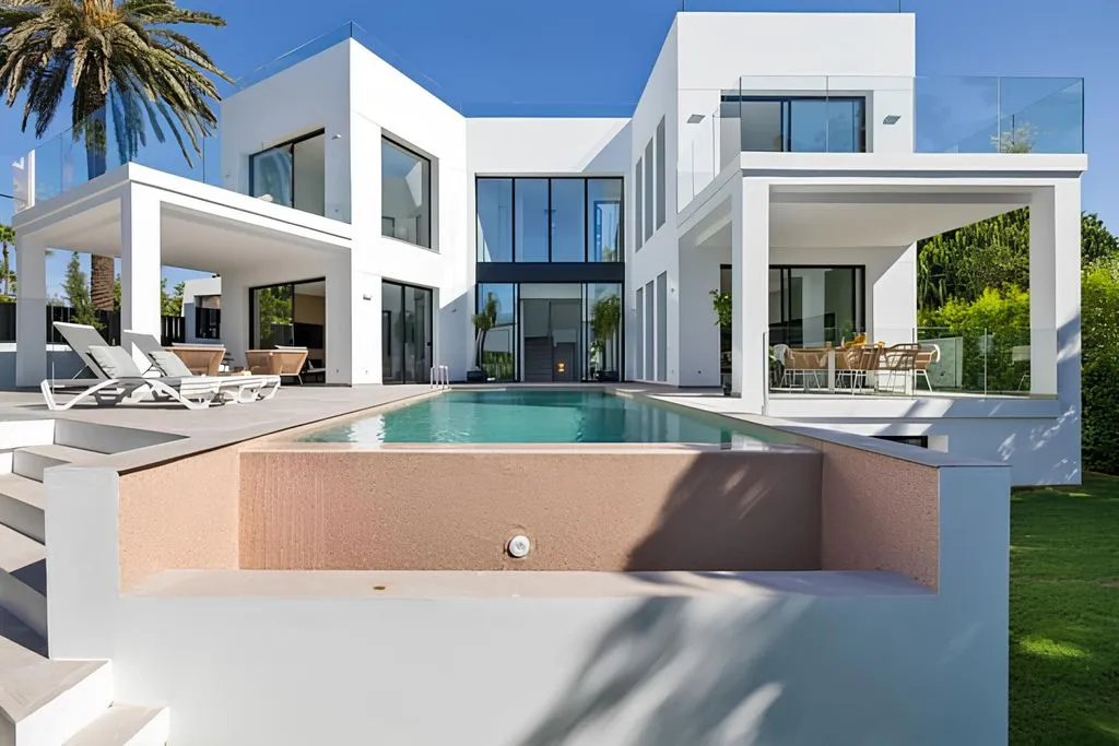 Piscine - Modern Villa with Sea View in Marbella East