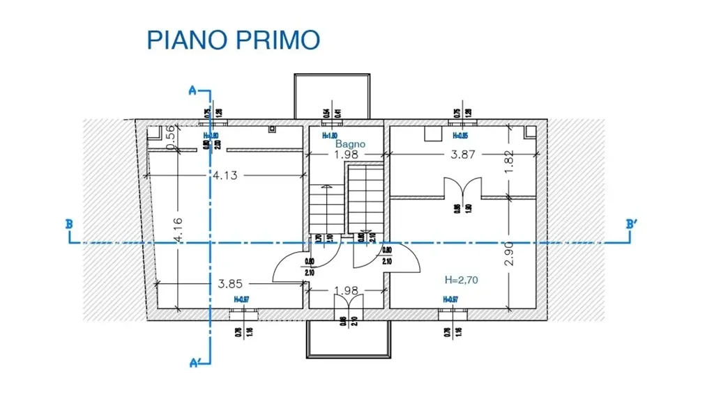 Floor Plan - Completely Renovated Townhouse in Montemarciano