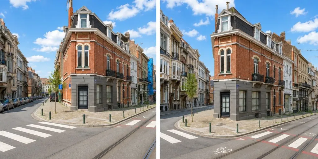 Extérieur - Maison mixte avec terrasse à Elsene