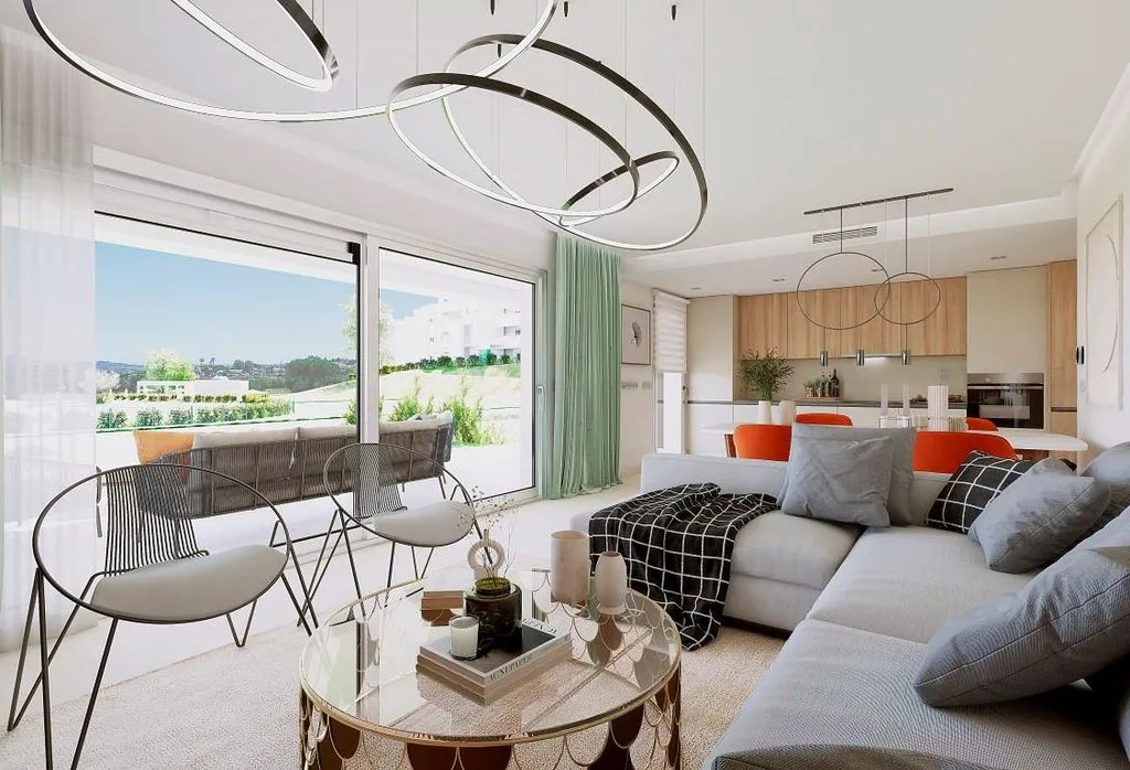 Séjour - East-Facing Apartment with Pool in Mijas