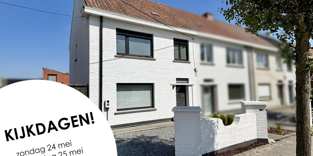 Extérieur - Maison Rénovée avec Garage à Tiegem
