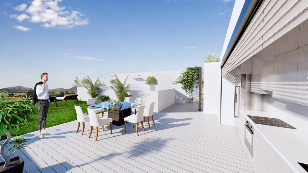 Terrasse - Modern Apartment with Terrace in Benijofar