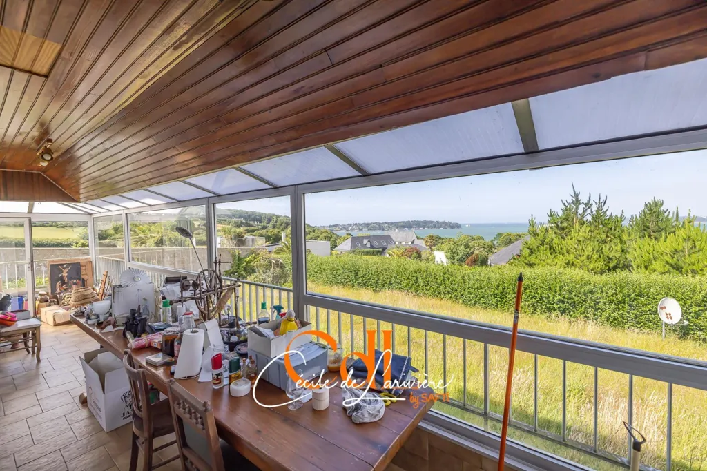 Terrace - House with Sea View in Carantec