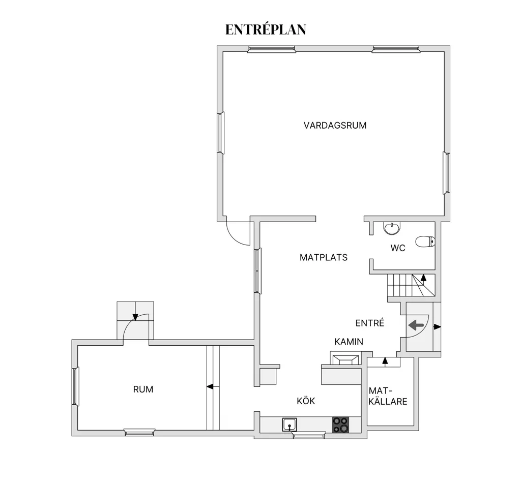 Plan - Charming Two-Storey Villa with Lake View in Sandared