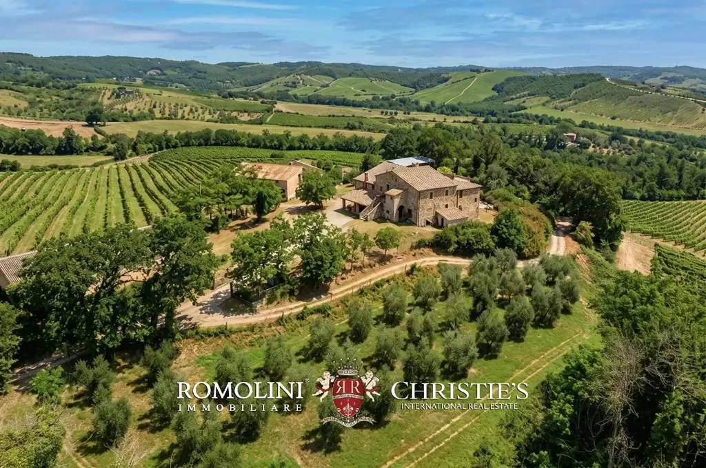 Õhuvaade - Rustic Casale with Vineyard near Orvieto
