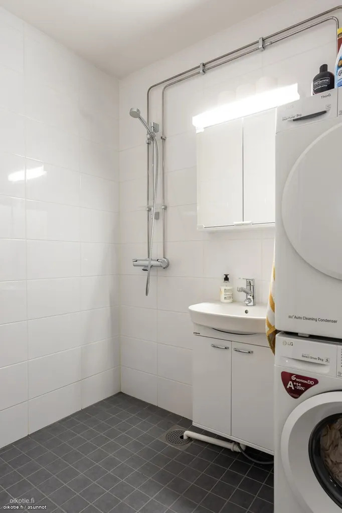 Utility Room - Spacious Apartment with Balcony in Vantaa