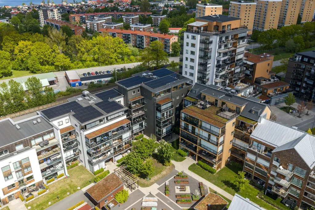 Vista aerea - Modern Studio with Balcony in Jönköping