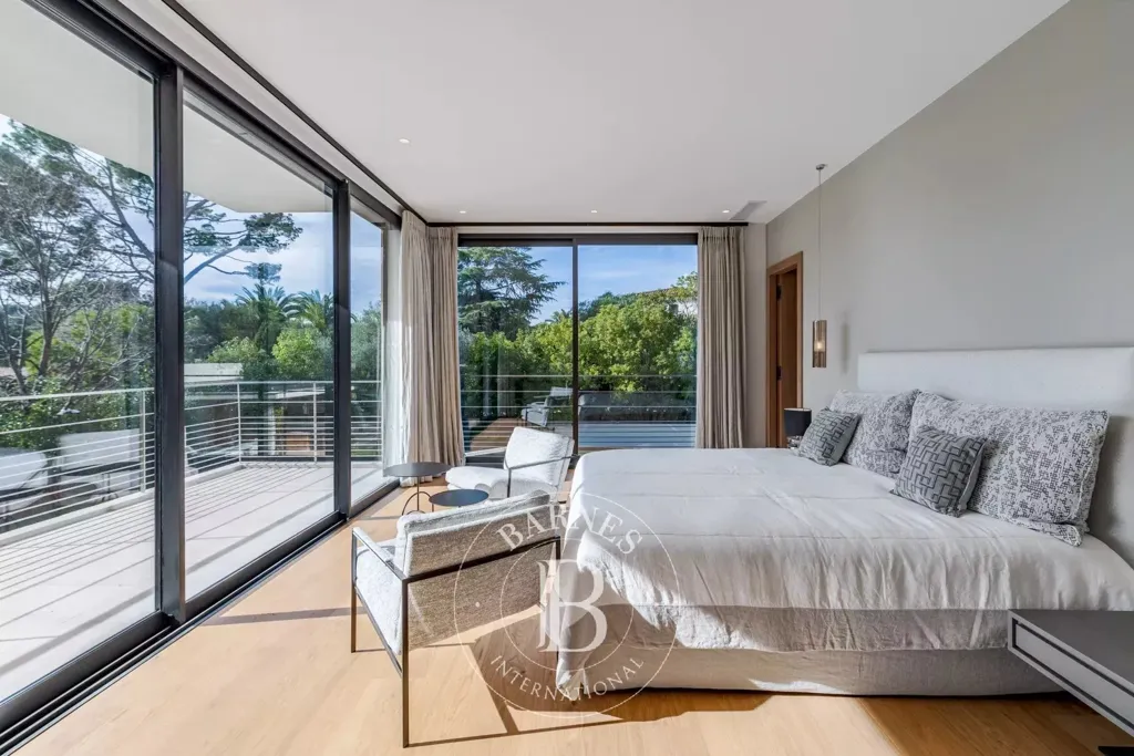 Bedrooms - Contemporary Villa with Pool in Mougins