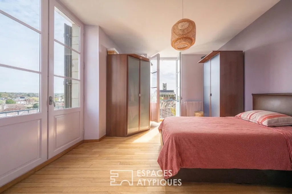 Chambres - Maison avec Vue Imprenable au Centre Historique d'Auxerre