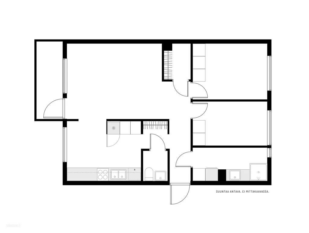 Plan - Apartment with Pool in Mellunmäki, Helsinki