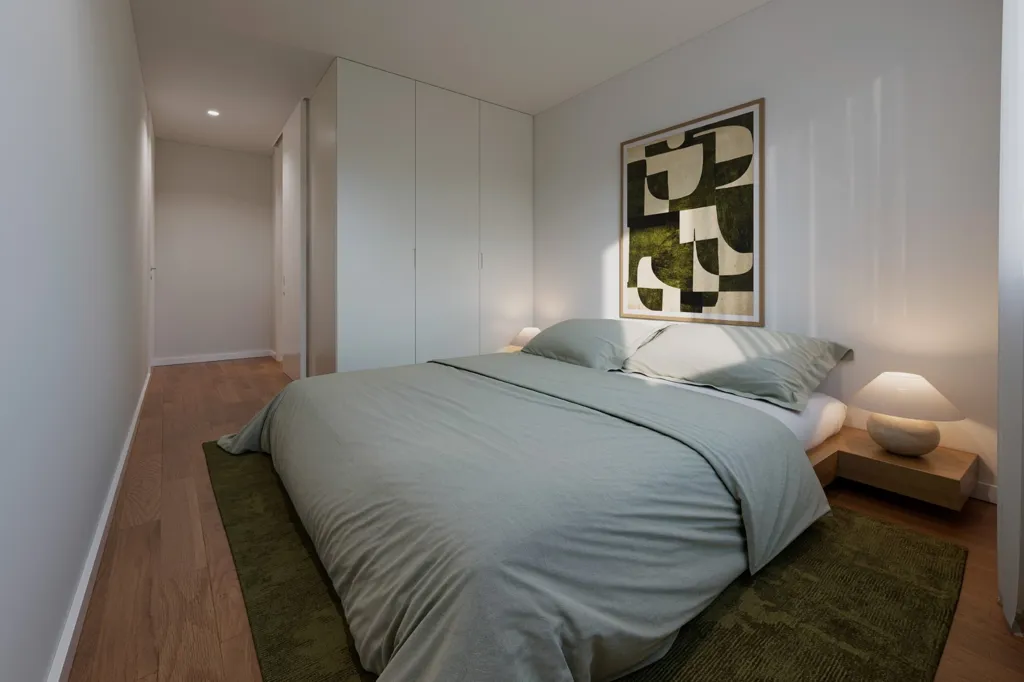 Chambres - Three-Bedroom Apartment with Water View in Porto