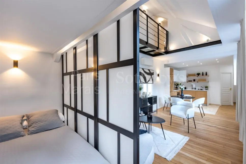 Camere da letto - Loft with Glass Balcony in Paris 7ème