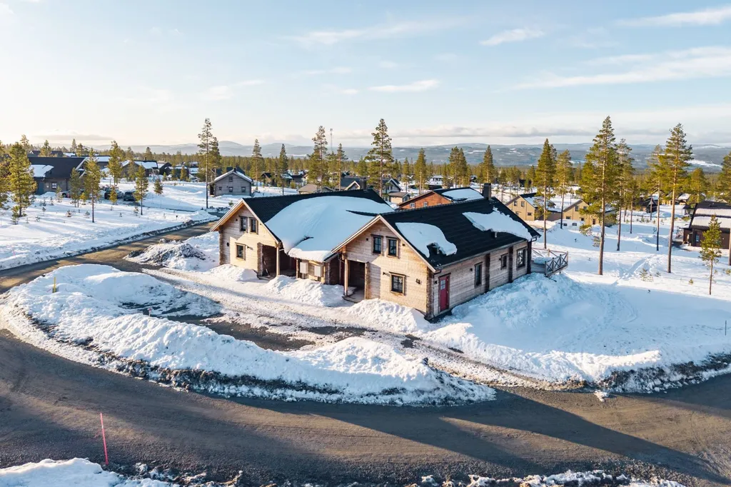 Õhuvaade - Duplex with Mountain View in Himmelfjäll
