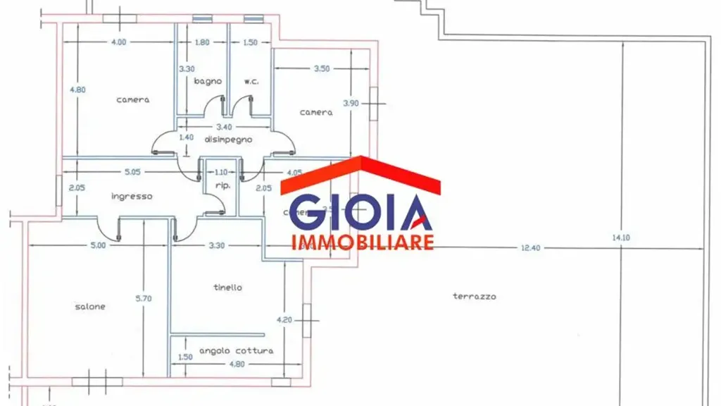 Plaan - Spacious Apartment with Terrace in Mondragone