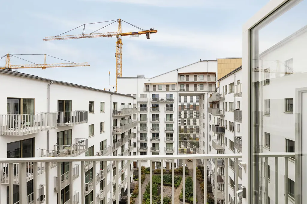 Balcon - Apartment with Balcony and Garden View in Malmö