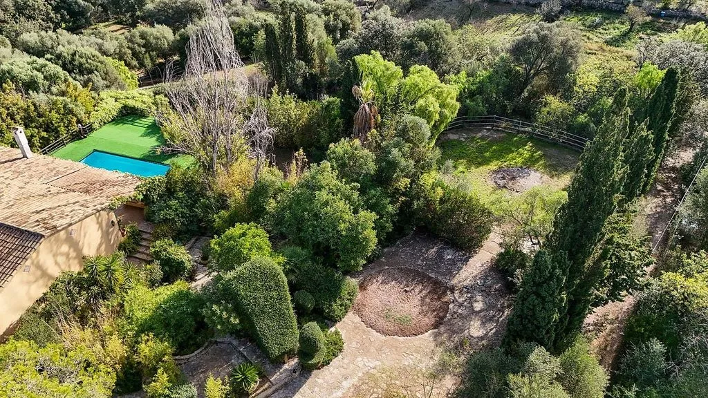 Vista aerea - Rustic Finca with Mountain Views in Inca