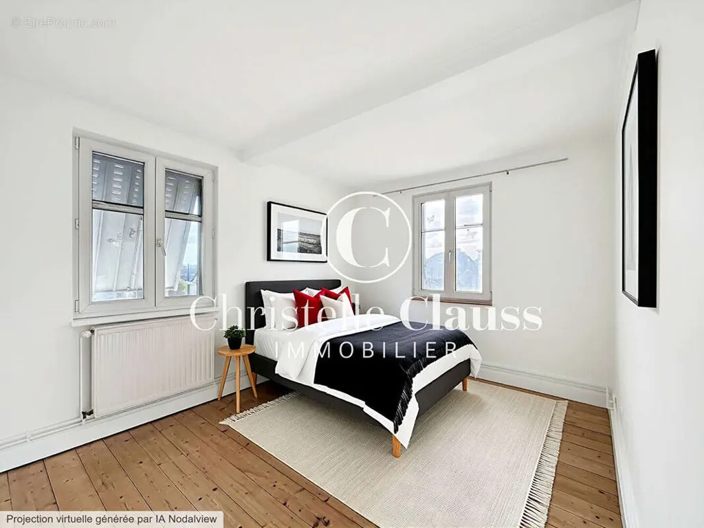Chambres - Duplex 5 Pièces avec Garage à Bischheim