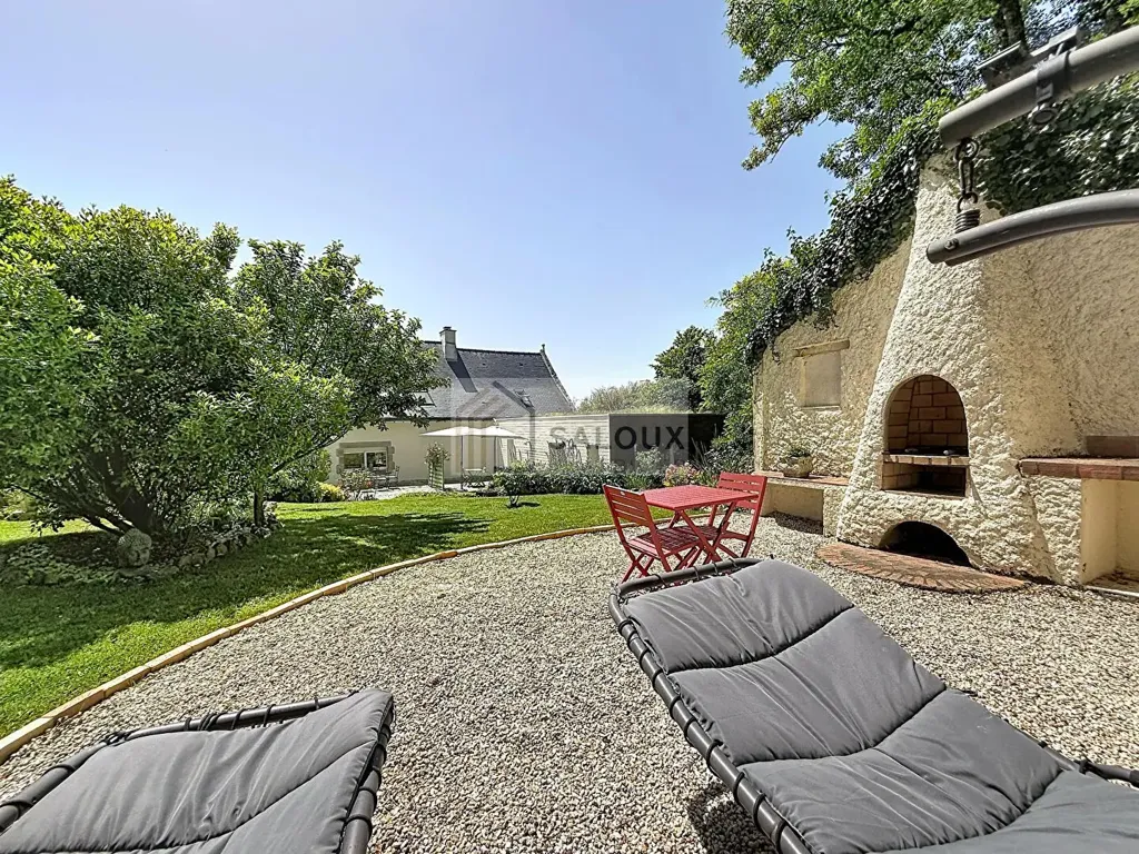 Terrasse - Ancienne Chaumière avec Jardin dans un Hameau d'Ambon