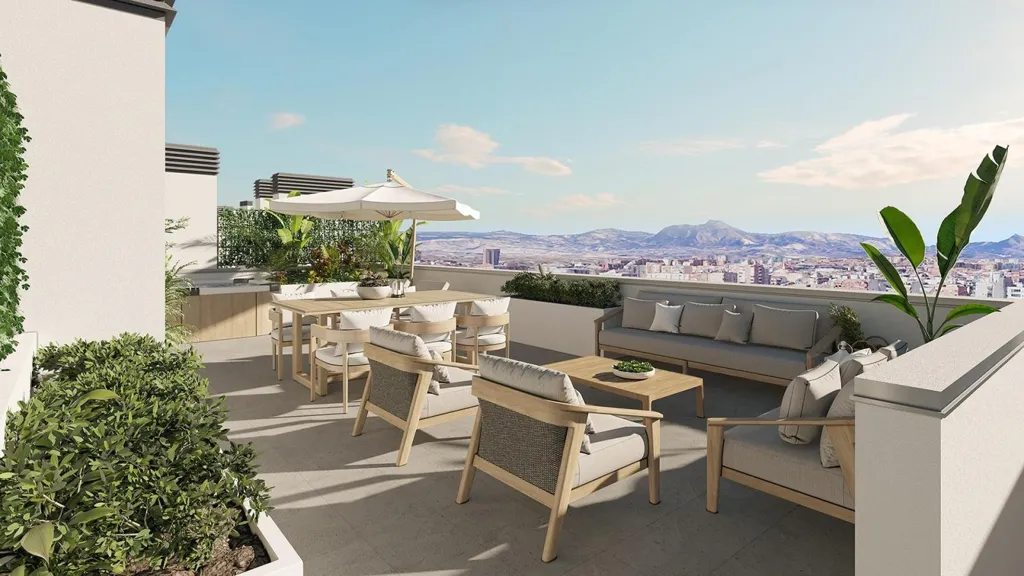 Terrazza - Apartment with Pool in San Agustín, Alicante
