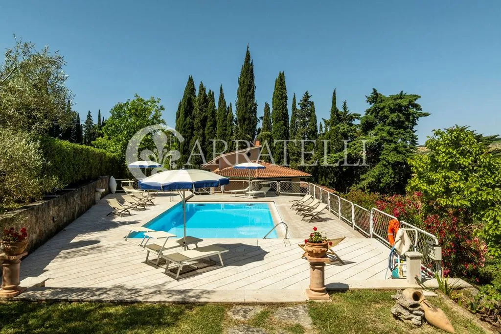 Piscine - Luxury Villa with Panoramic Pool near Massa Marittima