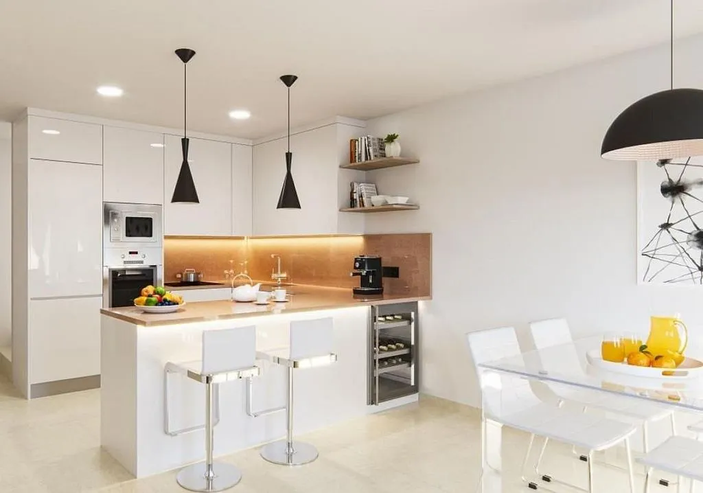 Kitchen - Chalet with Pool and Terrace in San Fulgencio