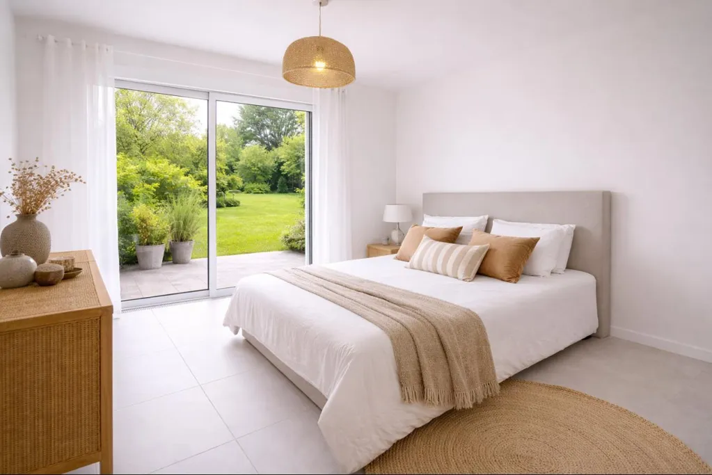 Chambres - Maison 5 Pièces avec Jardin à Francin