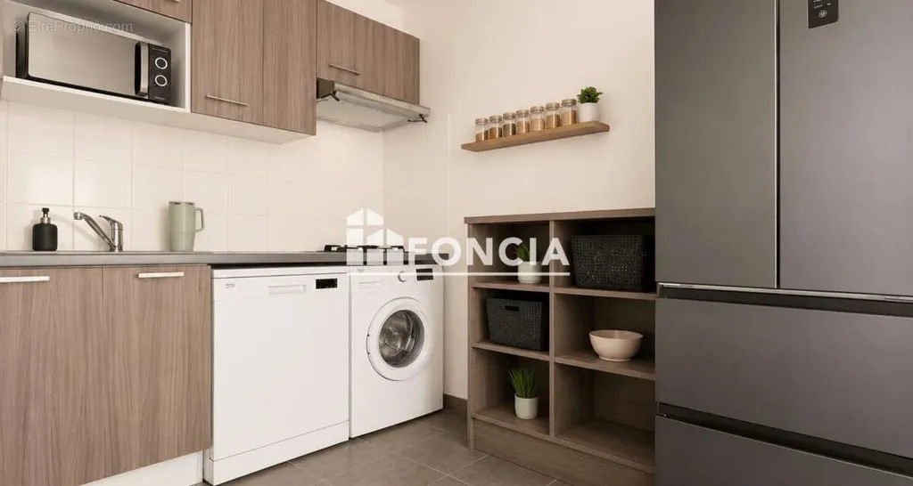 Kitchen - 2-Bed Apartment with Private Garden in Toulouse