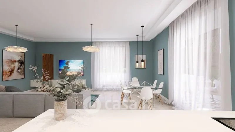 Köök - Penthouse with Terrace in Rimini North