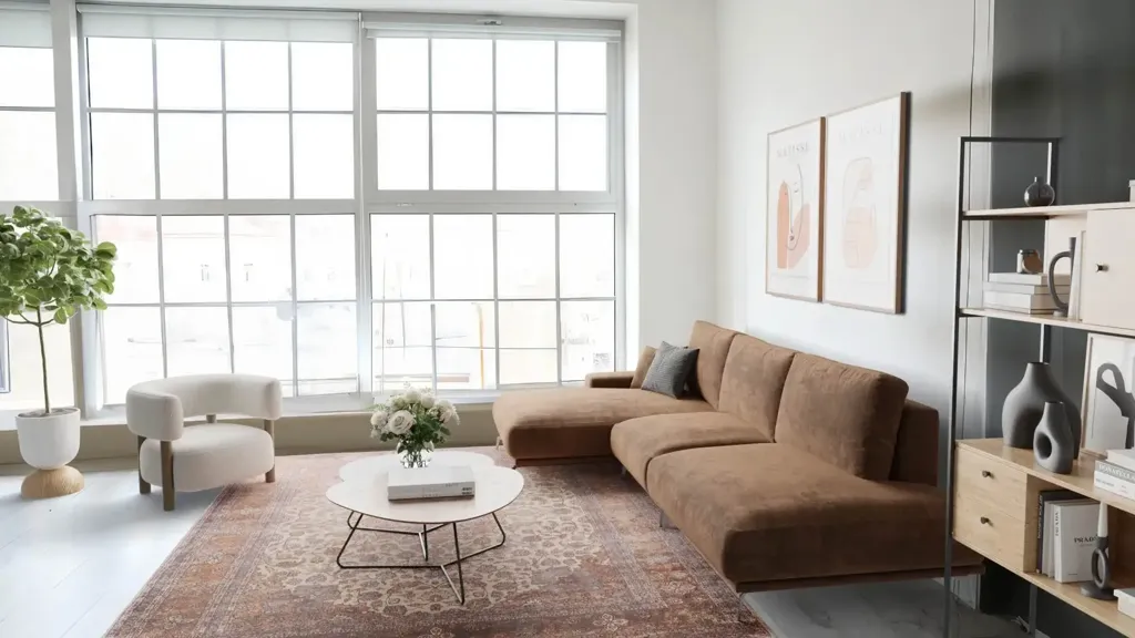 Living Room - Newly Built Apartment with Terrace in Florence