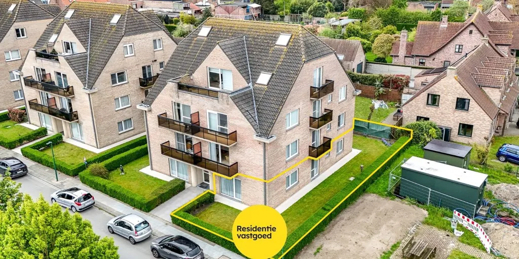 Õhuvaade - Ground Floor Apartment with Garden in Oudenburg Centre