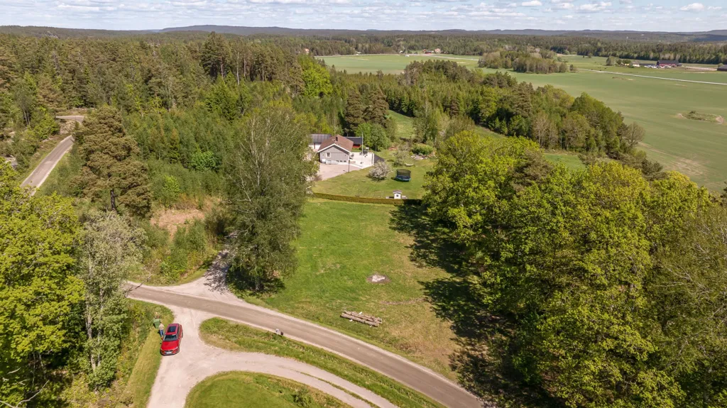 Vue aérienne - Buildable Plot with Garden in Strömstad