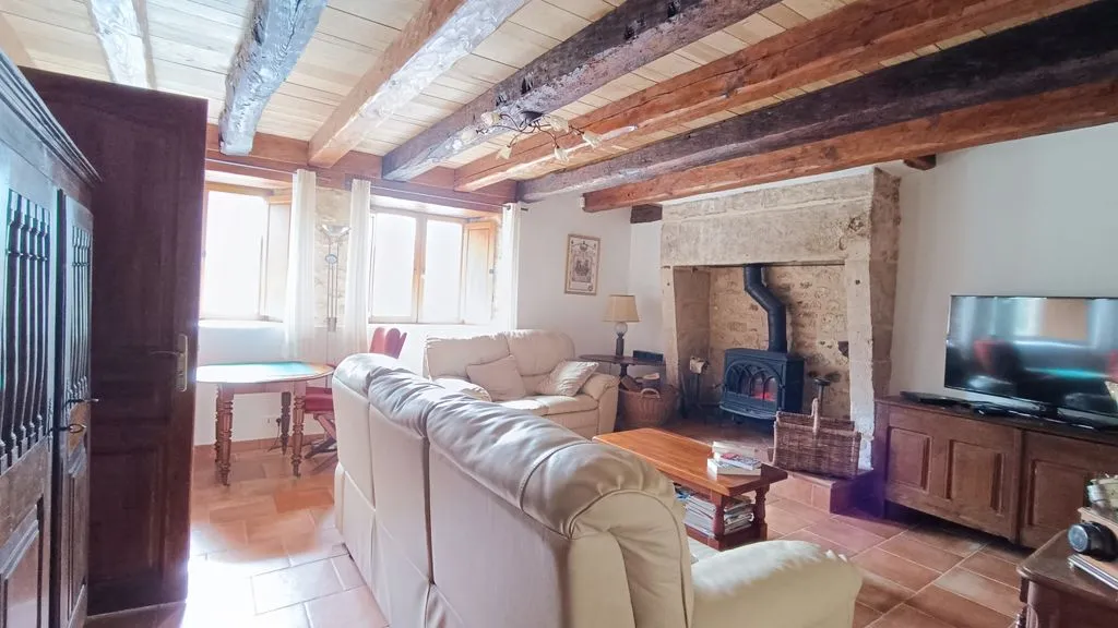 Séjour - Maison de Luxe avec Piscine à Bassillac