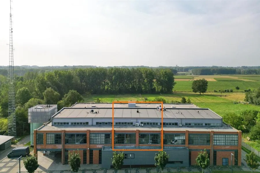 Vue aérienne - Loft Industriel avec Terrasse à Herzele