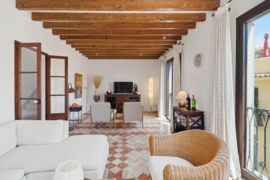 Séjour - Penthouse with 40m² Terrace in Palma de Mallorca