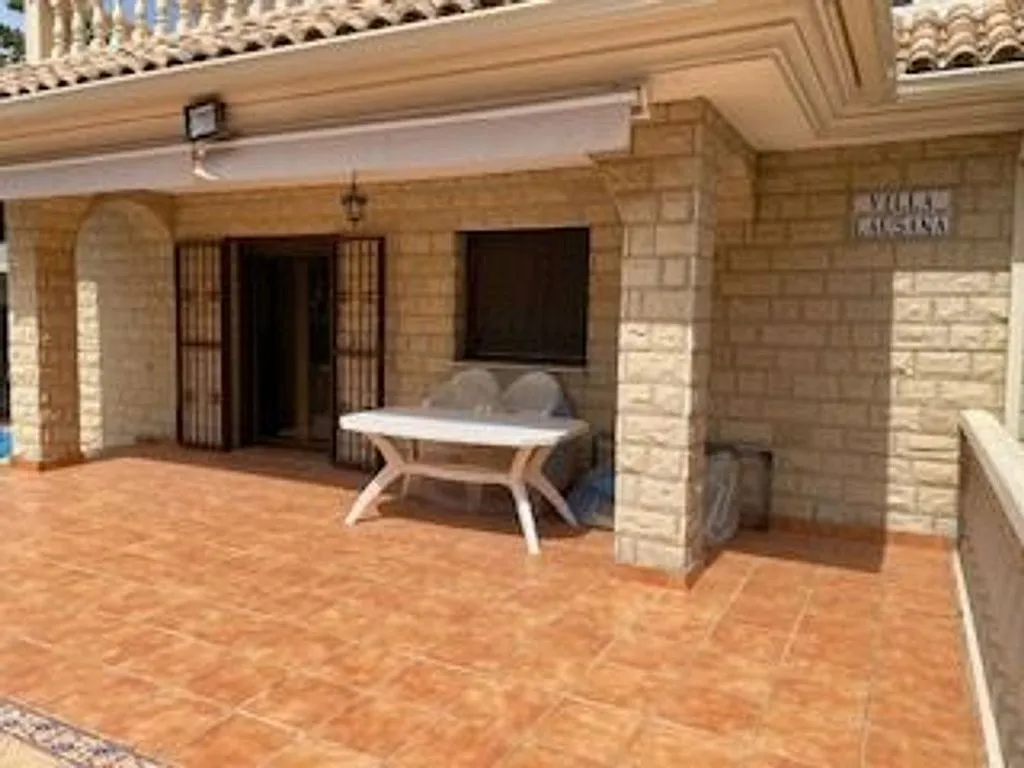 Terrasse - Chalet with Sea View and Pool in Cap Blanc, Cullera