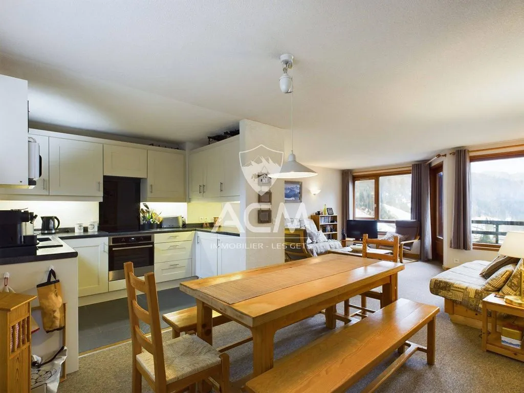 Söögituba - Triplex Flat with Mountain Views in Les Gets